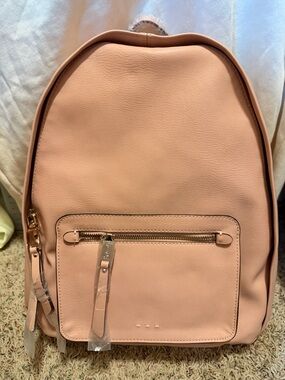 New Splendid Women's Blush Pink Leather Backpack